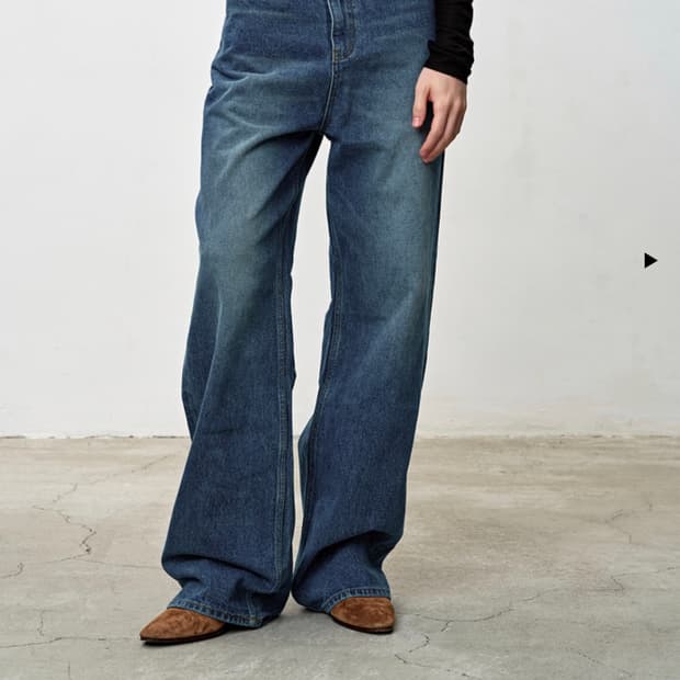 토니웩 레그와이드데님진 미드블루 28