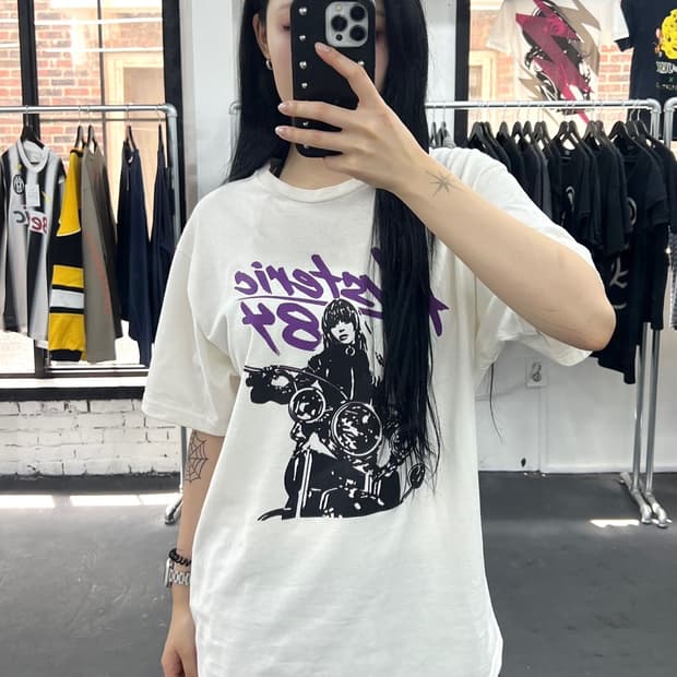 히스테릭 글래머 바이크걸 티셔츠