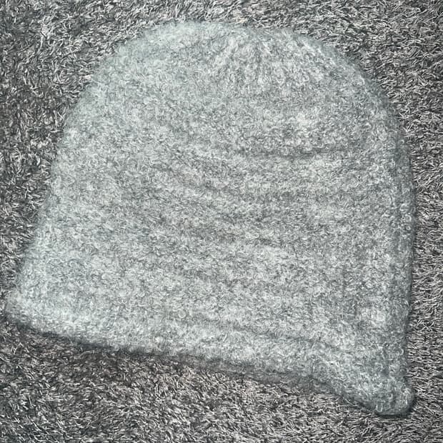 open yy 오픈와이와이 부클 롤드 비니 boucle rolled