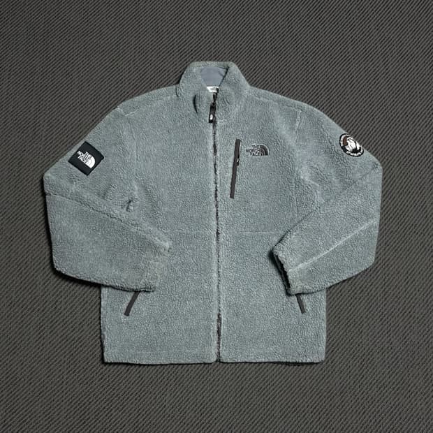 [XL] Northface 노스페이스 그레이 플러피 후리스 집업 자켓