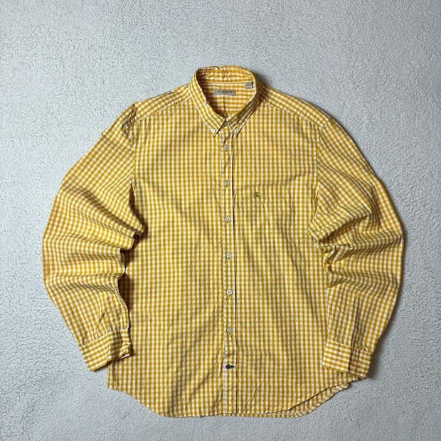 버버리 00's 깅엄체크 버튼 셔츠 PN7473