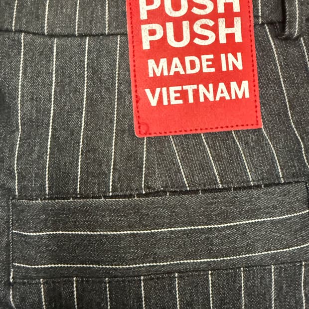 Push push 스트라이프 팬츠