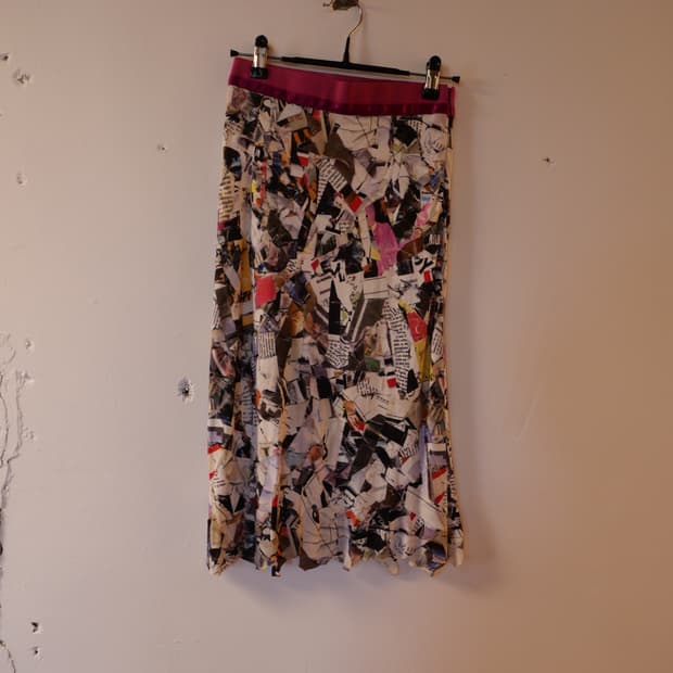 martin margiela print skirt
