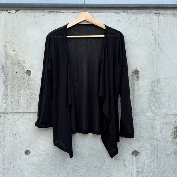 Japanese Black Drape Cardigan