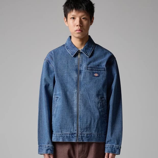 디키즈 웨이브 로고 데님 재킷 Medium Blue