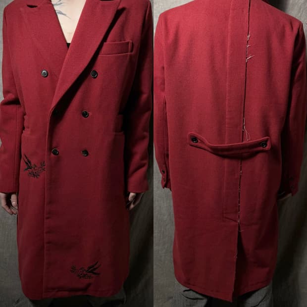 Aleksandr Manamis Bird Embroidered Coat