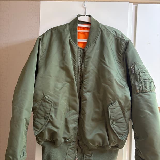 알파인더스트리 ma-1 세이지그린 L