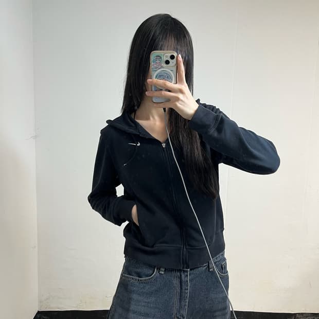 Nike Black Hoodie Zip-Up