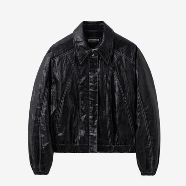 인사일런스 우먼 글로시 리버시블 점퍼