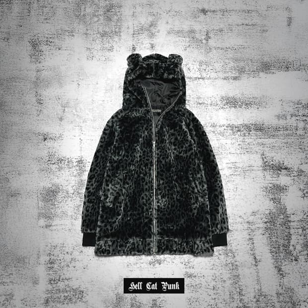 (hell cat punks) animal fur jacket