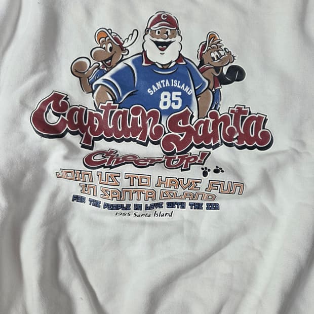 캡틴산타 스웻셔츠 화이트 