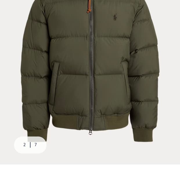 폴로 랄프로렌 텍스처 립스탑 다운 재킷 M 팝니다