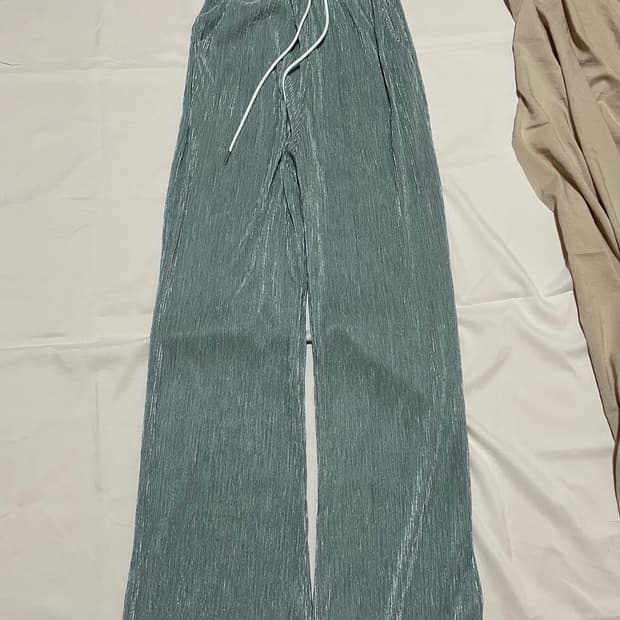 새상품 찰랑찰랑 민트 여름 바지