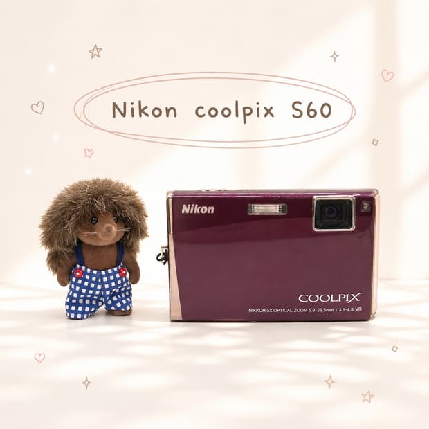 💜미품급✨️ 니콘 쿨픽스 S60 와인✨