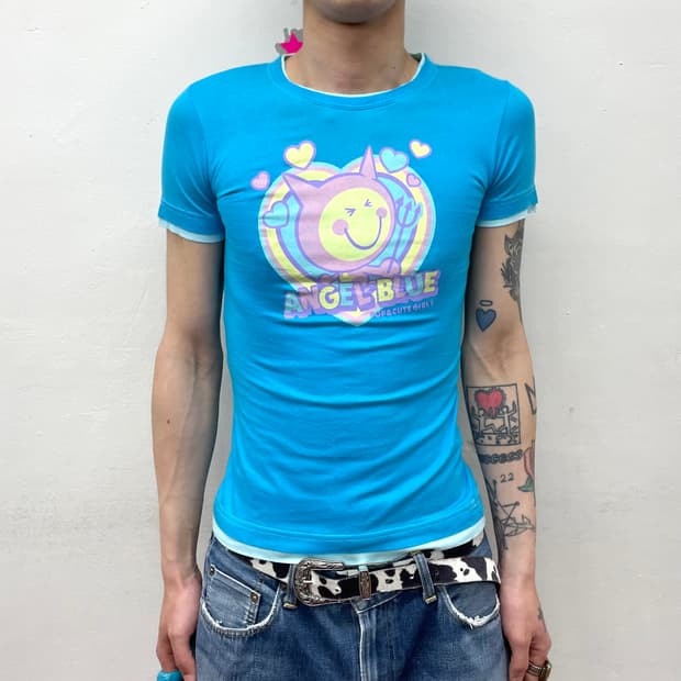 Angel Blue Cutie Devil Blue T-shirt
