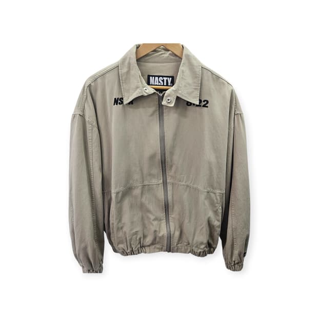 NASTY 빈티지 집업 자켓 베이지