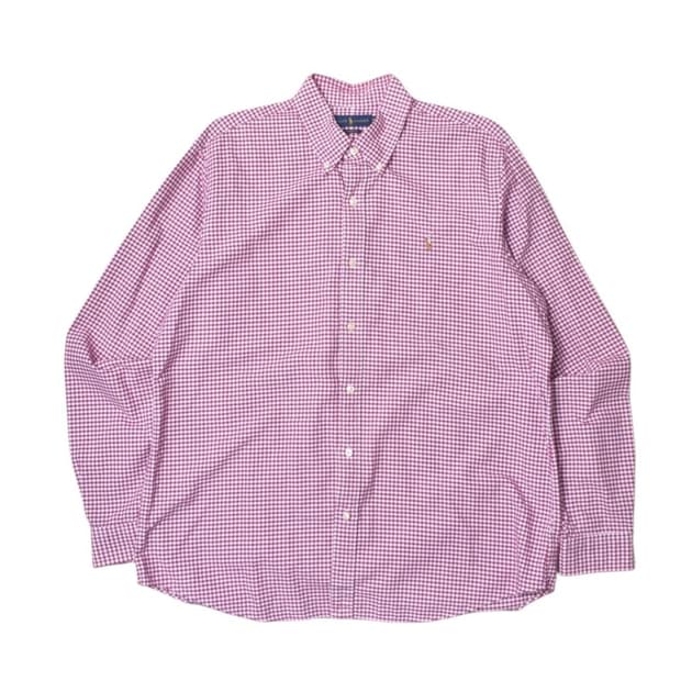 폴로 랄플로렌 체크 셔츠 남방 XL N1203