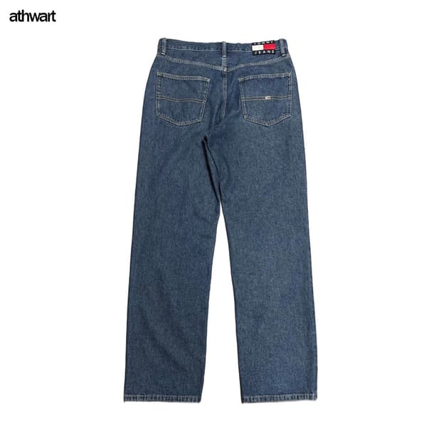 타미진(Tommy Jeans) 라이트블루컬러 플래그 5P 배기 데님 팬츠