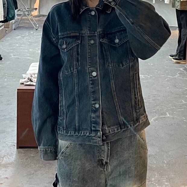 캘빈클라인 진청 데님 자켓 H1521