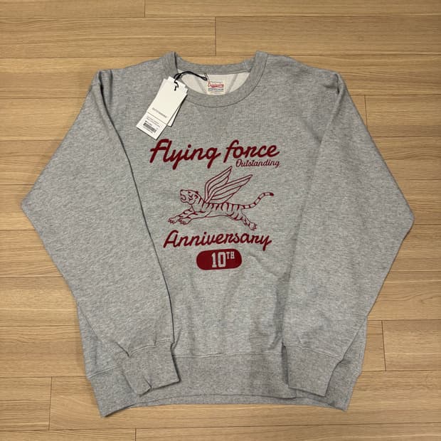 아웃스탠딩 10주년 스웨트 멜란지 그레이 L (새상품)