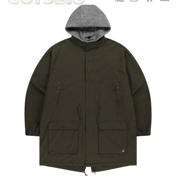 코이세이오 WASHED MILITARY JACKET MUD KHAKI