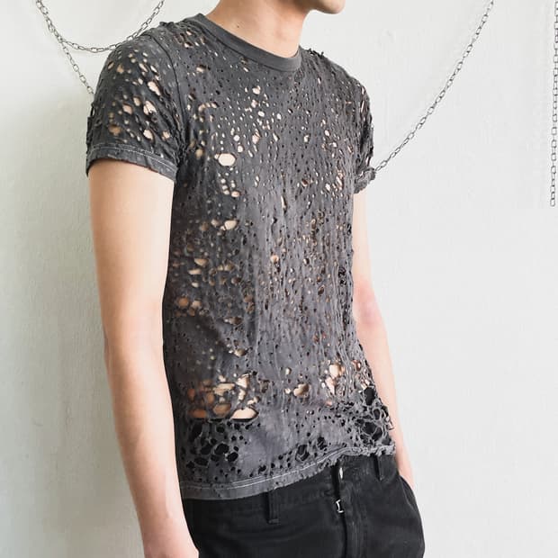 rare* the anarchist jpn vkei 불렛홀 네트 티셔츠