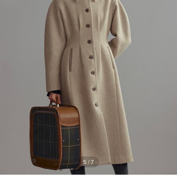 앤유 앤젤 코트 다크베이지