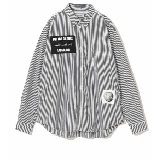 [4 사이즈] 25시즌 언더커버 패치 스트라이프 셔츠