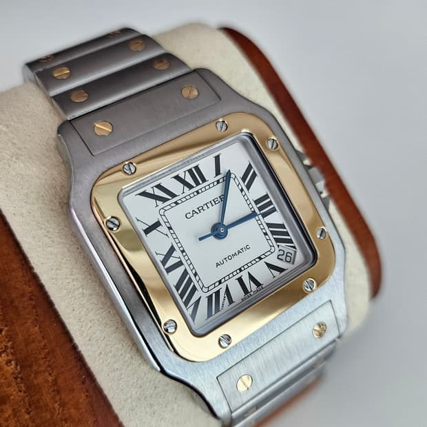 까르띠에 산토스 갈베 XL 18k콤비 오토메틱