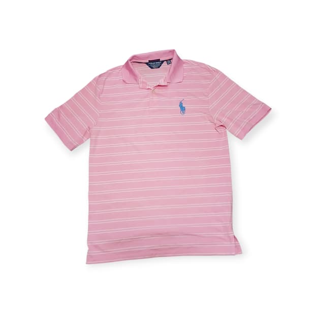 폴로 빅로고 핑크 반팔티