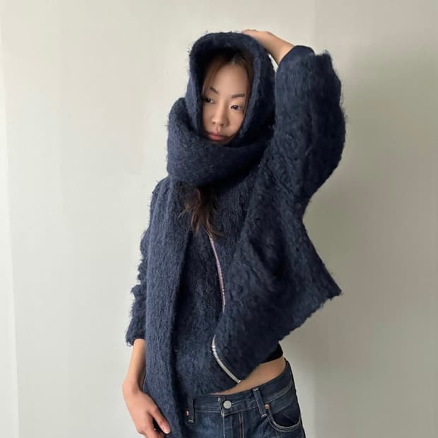 사이삼 마크제이콥스 울 후드 자켓