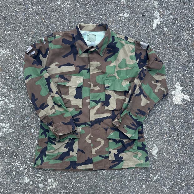 빈티지 90s 우드랜드 bdu 자켓 