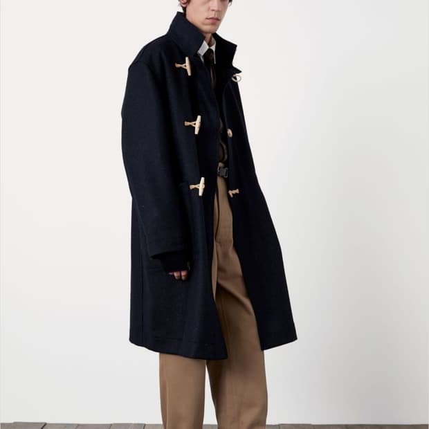 MHL Stand collar duffle coat
