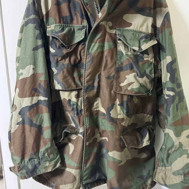 미군 카모 m65 필드자켓 xl