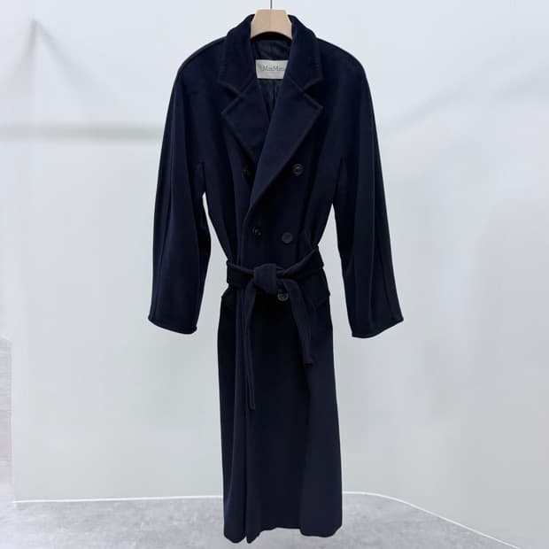 [S+급/40] 막스마라 마담 아이콘 여성 코트 네이비