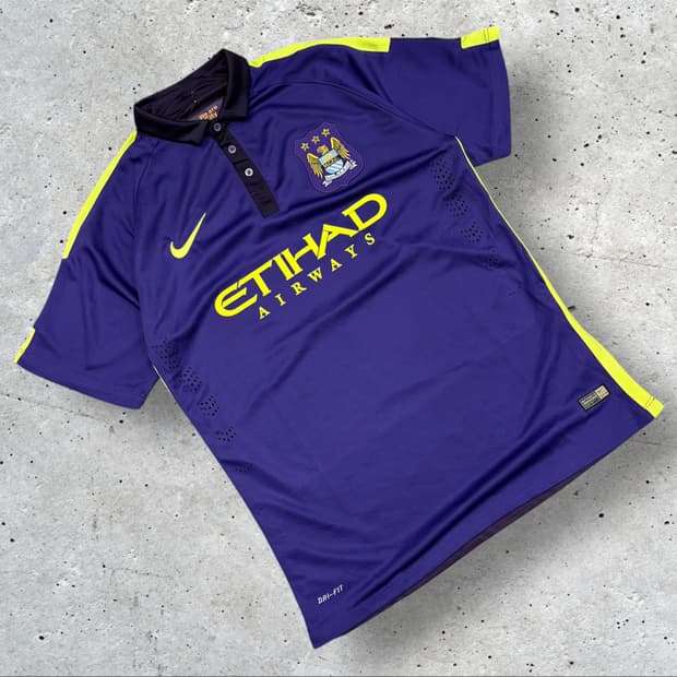 [XL] 나이키 14-15 맨시티 반팔 져지 퍼플 에티하드 B770