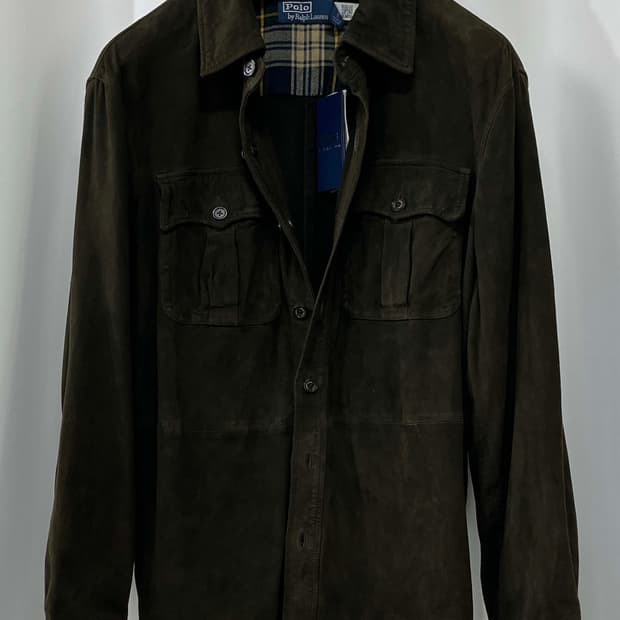 폴로 랄프로렌 고트스킨 웨스턴 유틸리티 스웨이드 레더 자켓