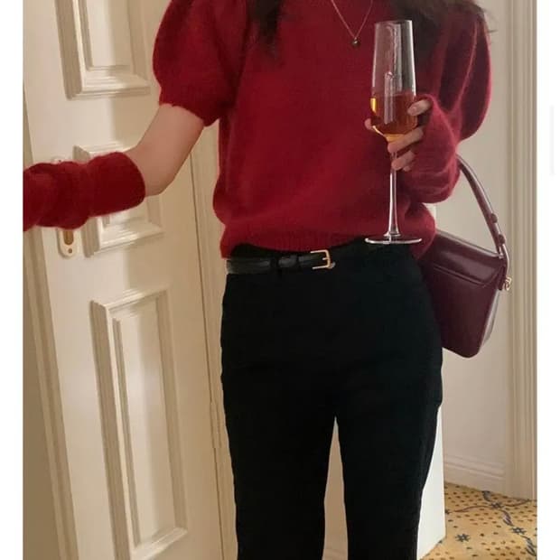 레드 앙고라 세트