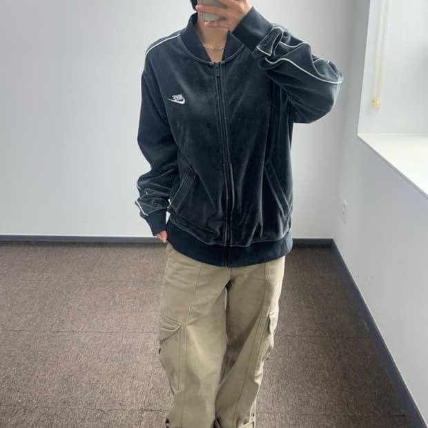 Nike 나이키 벨벳 차콜 집업