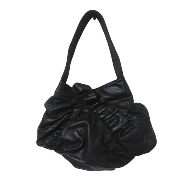 요지 야마모토 와이즈 소가죽 변형 숄더백