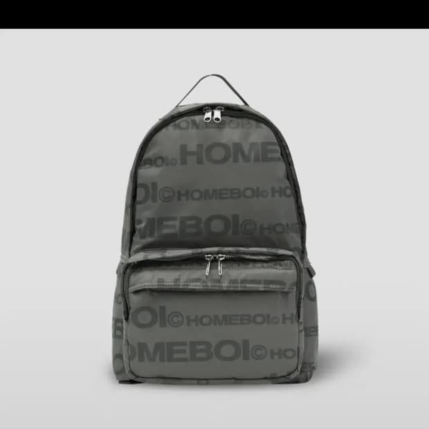 홈보이스포츠클럽 로고 백팩 그레이색상 남녀공용