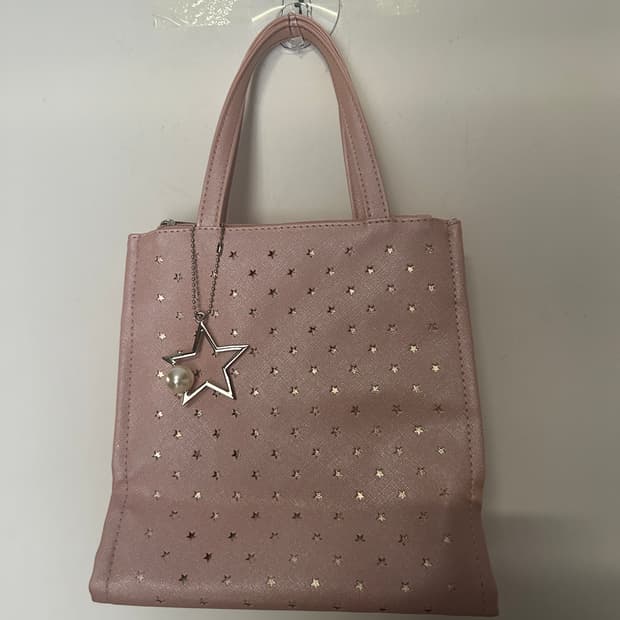 핑크 별 핸드백 