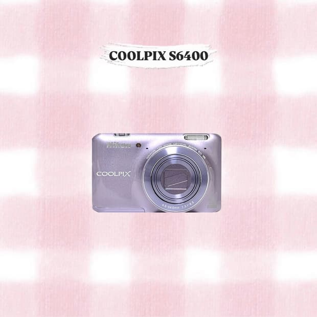 니콘 쿨픽스 S6400 라벤더 빈티지디카