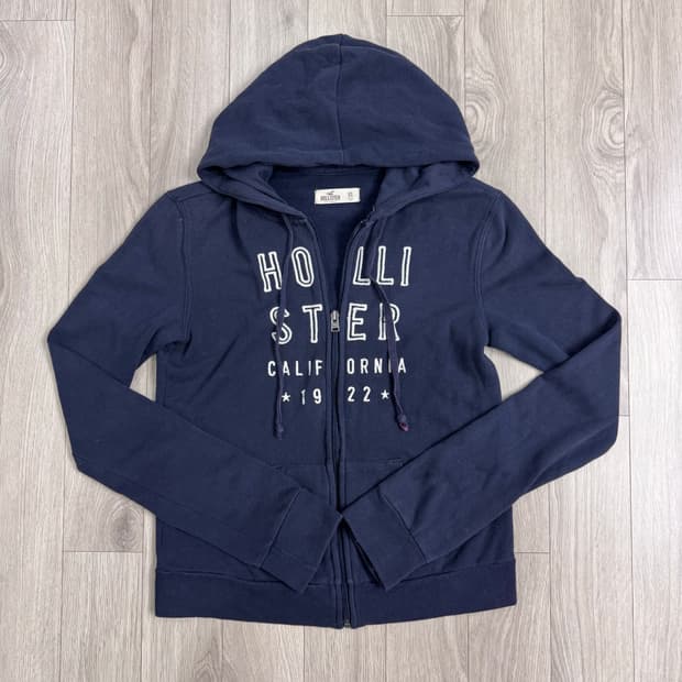 홀리스터 슬림핏 네이비 후드집업