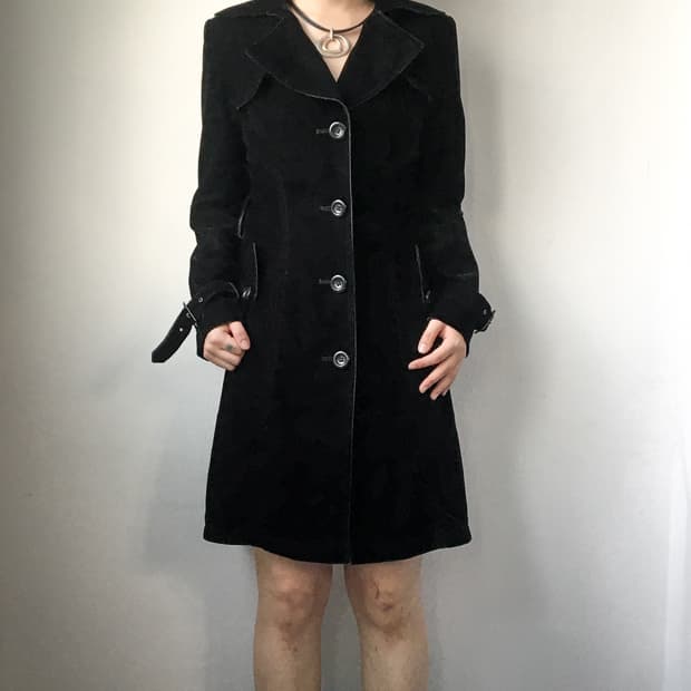 Belted velour jacket