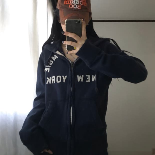 아베크롬비 네이비 후드집업