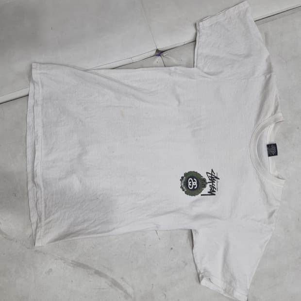 스투시 크라운 피그먼트 다이드 반팔 티셔츠 내츄럴 M