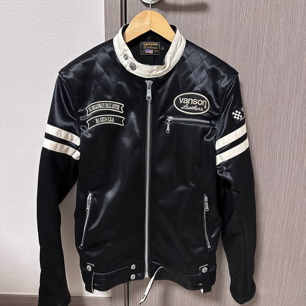 밴슨 라이더 Vanson striped rider jacket(L)