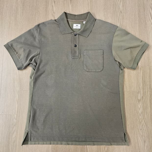 유니클로 엔지니어드가먼츠 PK 반팔 카키