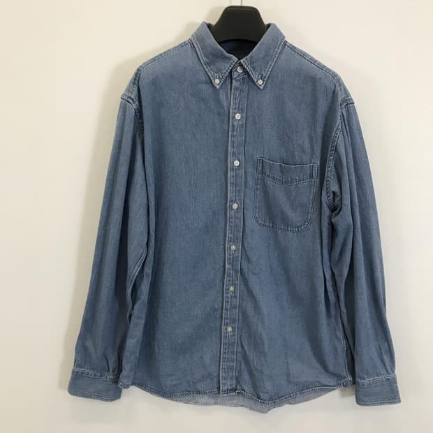 유니클로 오버데님셔츠 L 중청